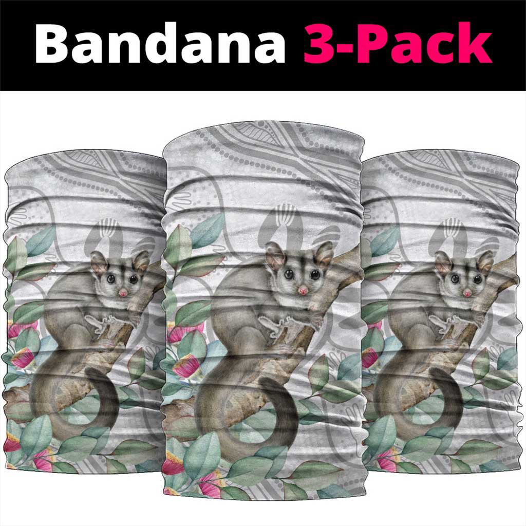 Australia Opossum Neck Gaiter Aboriginal Art Gumtree Blossoms Grunge - Aussie Hoodie