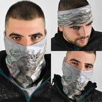 Australia Opossum Neck Gaiter Aboriginal Art Gumtree Blossoms Grunge - Aussie Hoodie