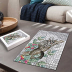 Australia Opossum Puzzle Aboriginal Art Gumtree Blossoms Grunge - Aussie Hoodie