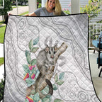 Australia Opossum Quilt Aboriginal Art Gumtree Blossoms Grunge - Aussie Hoodie