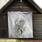 Australia Opossum Quilt Aboriginal Art Gumtree Blossoms Grunge - Aussie Hoodie
