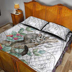 Australia Opossum Quilt Bed Set Aboriginal Art Gumtree Blossoms Grunge - Aussie Hoodie