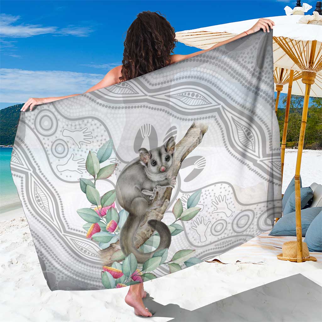 Australia Opossum Sarong Aboriginal Art Gumtree Blossoms Grunge - Aussie Hoodie