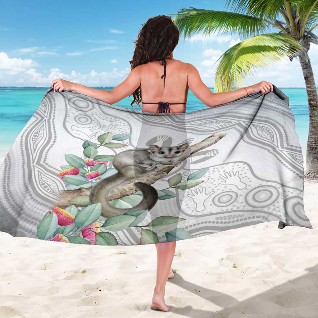 Australia Opossum Sarong Aboriginal Art Gumtree Blossoms Grunge - Aussie Hoodie
