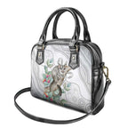 Australia Opossum Shoulder Handbag Aboriginal Art Gumtree Blossoms Grunge - Aussie Hoodie
