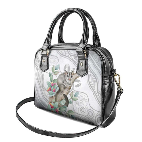 Australia Opossum Shoulder Handbag Aboriginal Art Gumtree Blossoms Grunge - Aussie Hoodie