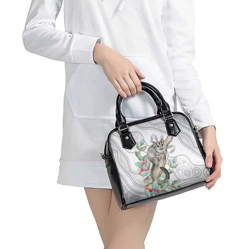 Australia Opossum Shoulder Handbag Aboriginal Art Gumtree Blossoms Grunge - Aussie Hoodie