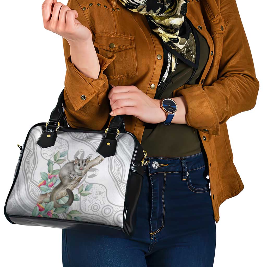 Australia Opossum Shoulder Handbag Aboriginal Art Gumtree Blossoms Grunge - Aussie Hoodie