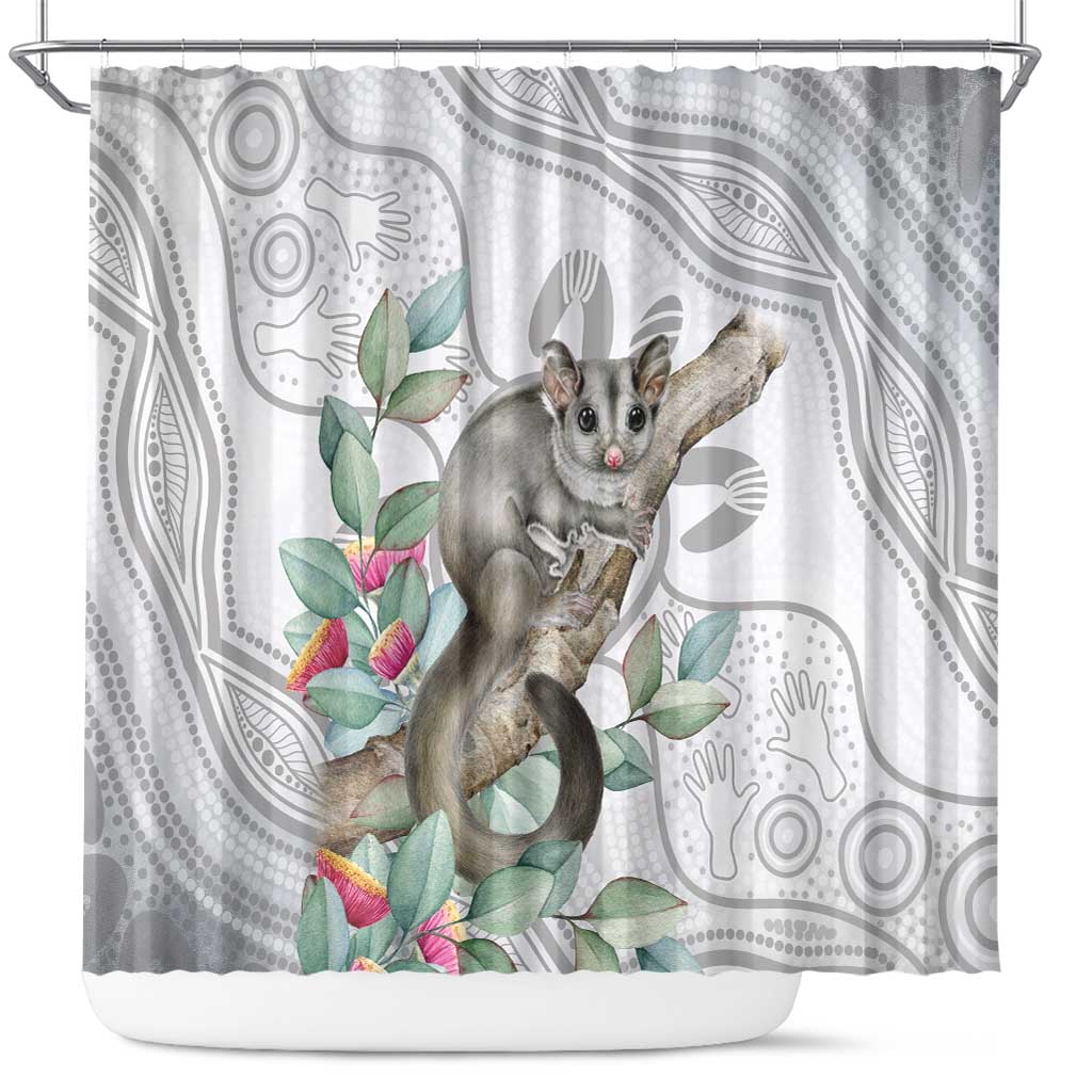 Australia Opossum Shower Curtain Aboriginal Art Gumtree Blossoms Grunge - Aussie Hoodie
