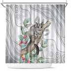 Australia Opossum Shower Curtain Aboriginal Art Gumtree Blossoms Grunge - Aussie Hoodie