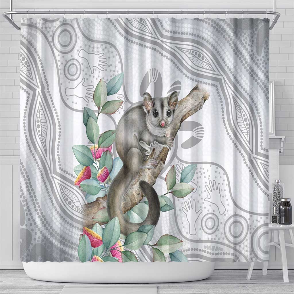 Australia Opossum Shower Curtain Aboriginal Art Gumtree Blossoms Grunge - Aussie Hoodie