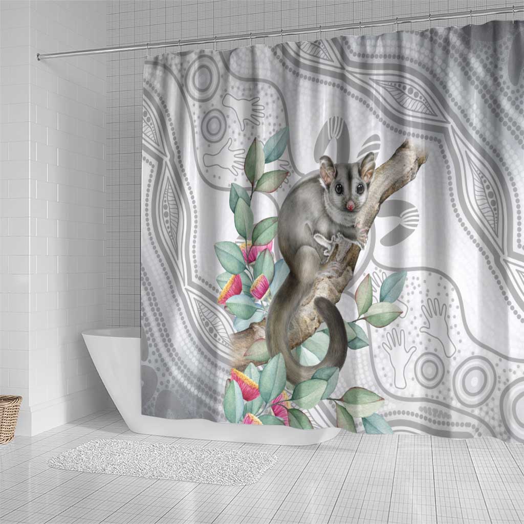 Australia Opossum Shower Curtain Aboriginal Art Gumtree Blossoms Grunge - Aussie Hoodie