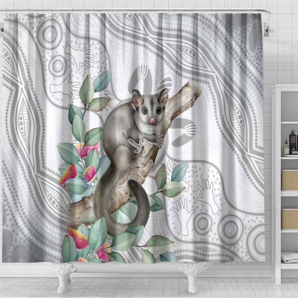 Australia Opossum Shower Curtain Aboriginal Art Gumtree Blossoms Grunge - Aussie Hoodie
