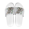 Australia Opossum Slide Sandals Aboriginal Art Gumtree Blossoms Grunge - Aussie Hoodie