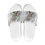 Australia Opossum Slide Sandals Aboriginal Art Gumtree Blossoms Grunge - Aussie Hoodie