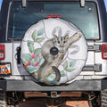 Australia Opossum Spare Tire Cover Aboriginal Art Gumtree Blossoms Grunge - Aussie Hoodie