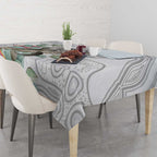 Australia Opossum Tablecloth Aboriginal Art Gumtree Blossoms Grunge - Aussie Hoodie