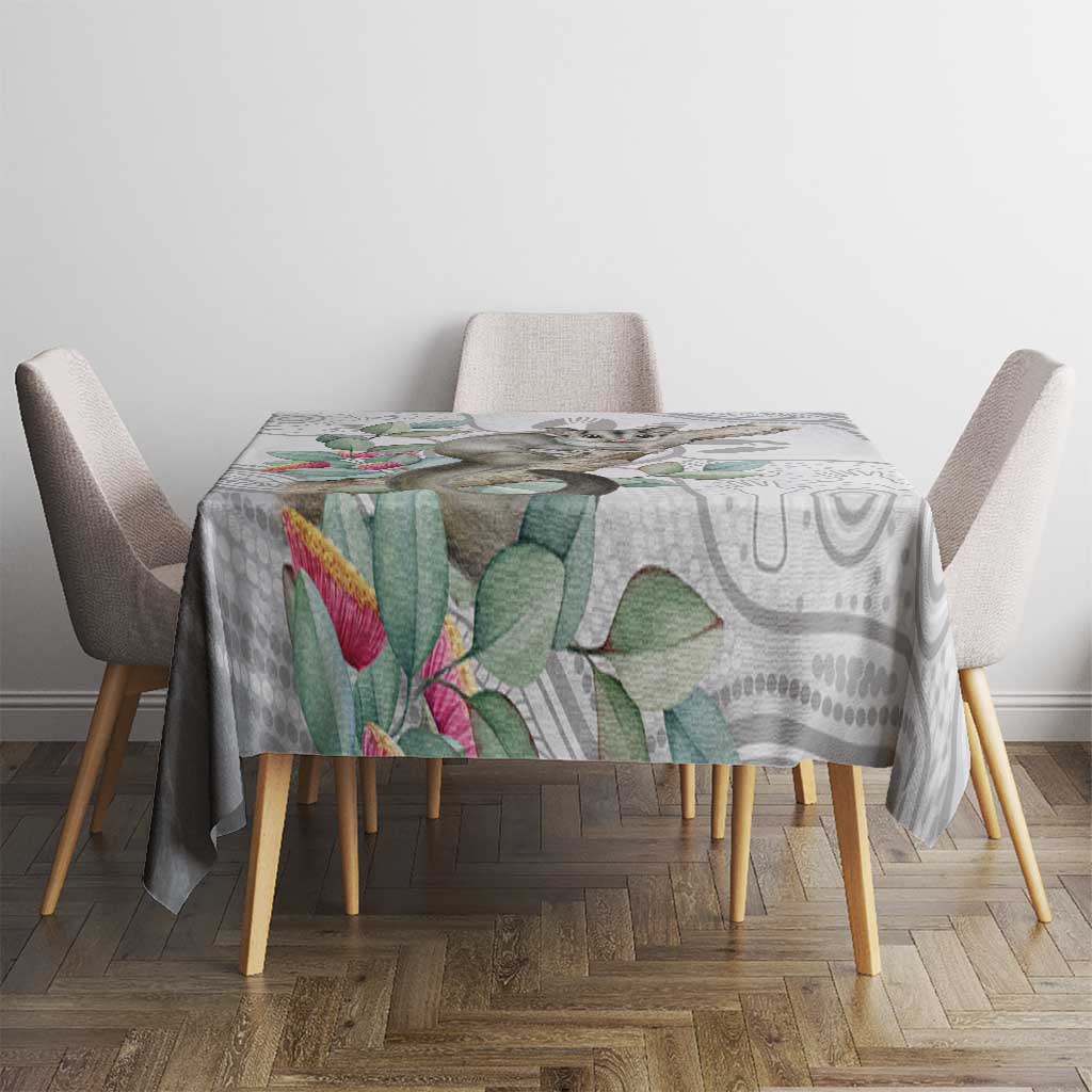 Australia Opossum Tablecloth Aboriginal Art Gumtree Blossoms Grunge - Aussie Hoodie