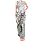 Australia Opossum Tank Maxi Dress Aboriginal Art Gumtree Blossoms Grunge - Aussie Hoodie