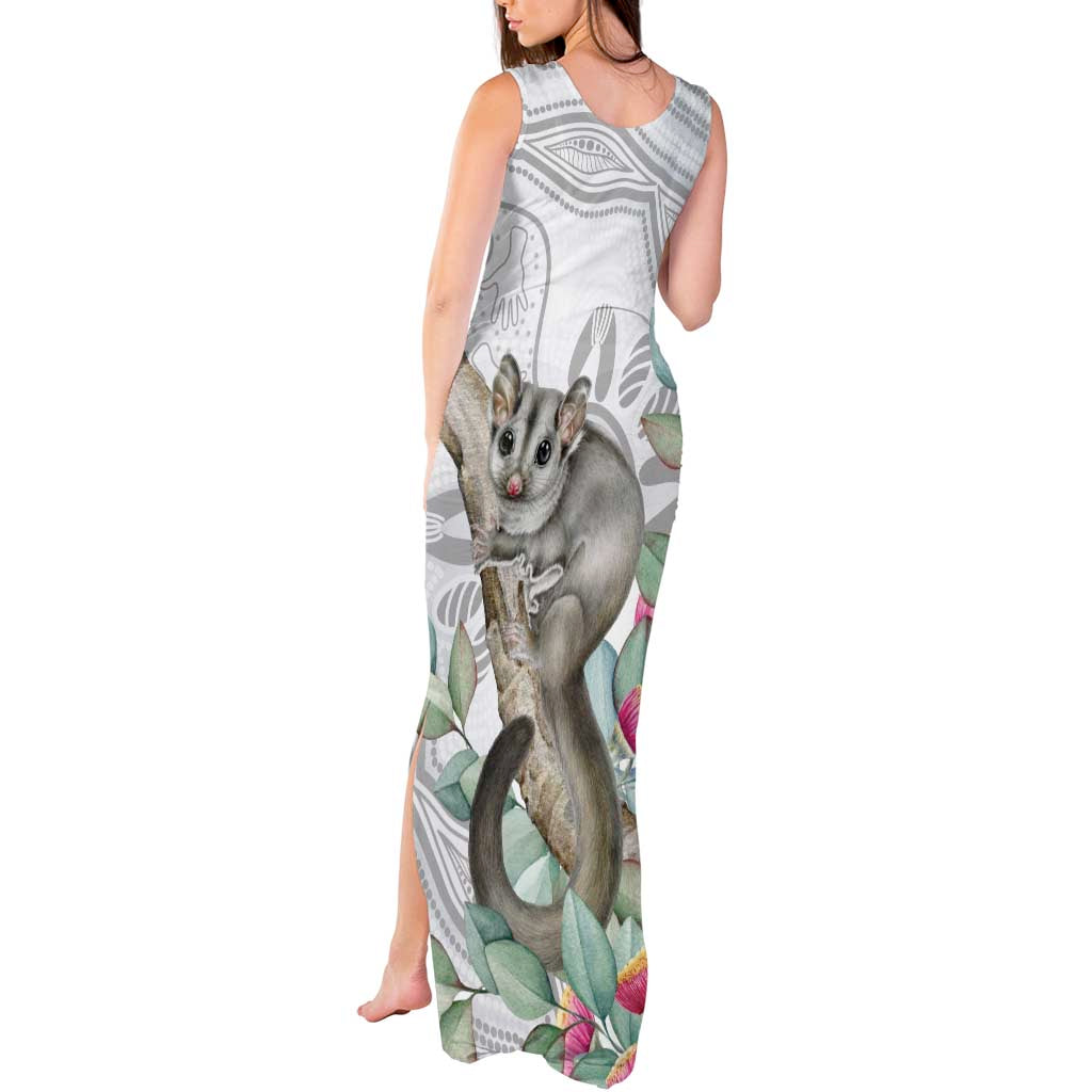 Australia Opossum Tank Maxi Dress Aboriginal Art Gumtree Blossoms Grunge - Aussie Hoodie