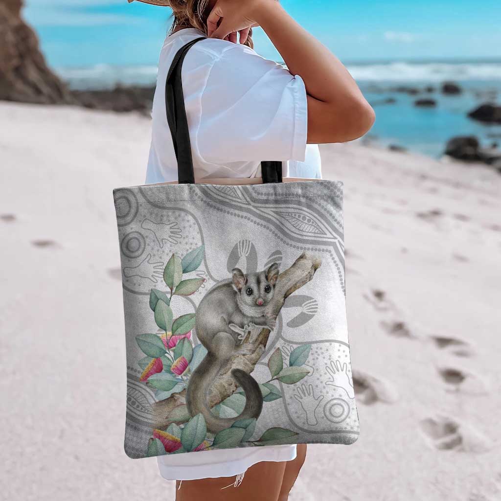 Australia Opossum Tote Bag Aboriginal Art Gumtree Blossoms Grunge - Aussie Hoodie