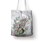 Australia Opossum Tote Bag Aboriginal Art Gumtree Blossoms Grunge - Aussie Hoodie