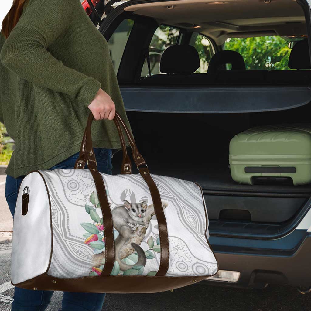 Australia Opossum Travel Bag Aboriginal Art Gumtree Blossoms Grunge - Aussie Hoodie
