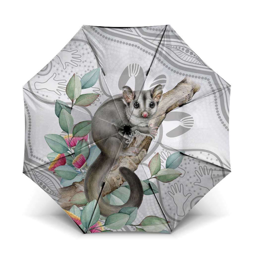 Australia Opossum Umbrella Aboriginal Art Gumtree Blossoms Grunge - Aussie Hoodie
