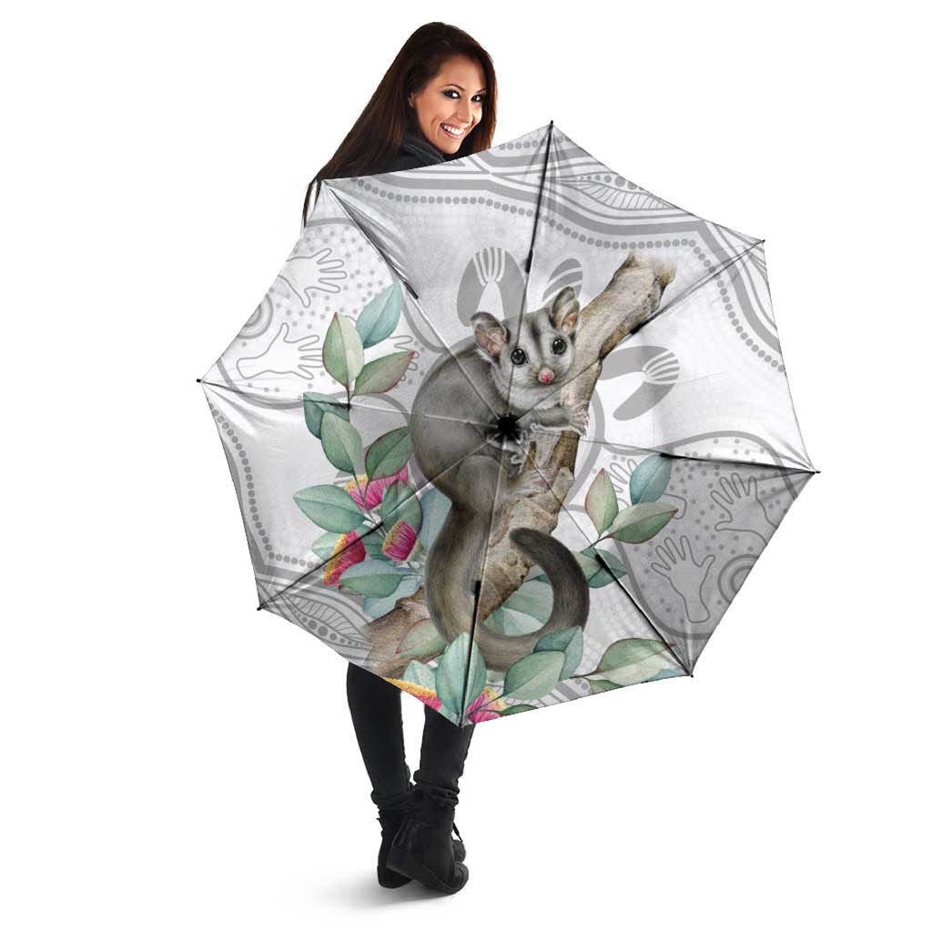 Australia Opossum Umbrella Aboriginal Art Gumtree Blossoms Grunge - Aussie Hoodie