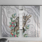Australia Opossum Window Curtain Aboriginal Art Gumtree Blossoms Grunge - Aussie Hoodie