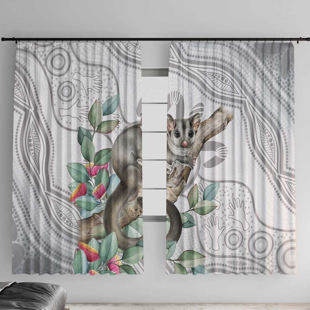 Australia Opossum Window Curtain Aboriginal Art Gumtree Blossoms Grunge - Aussie Hoodie