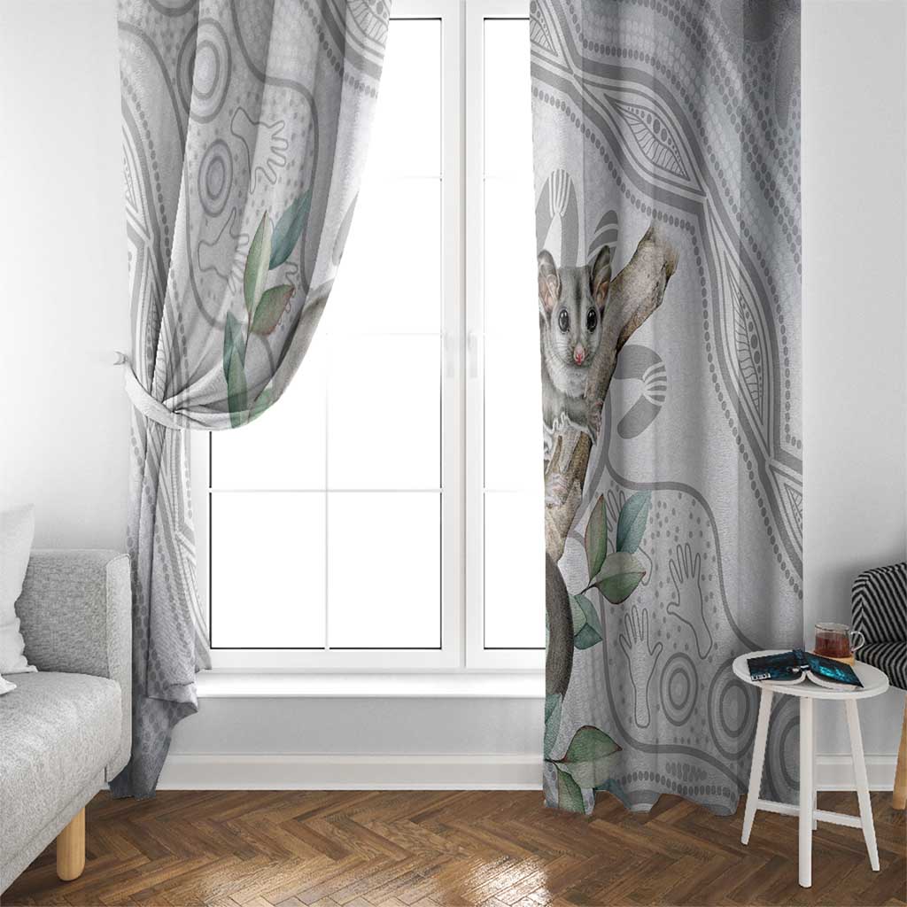 Australia Opossum Window Curtain Aboriginal Art Gumtree Blossoms Grunge - Aussie Hoodie