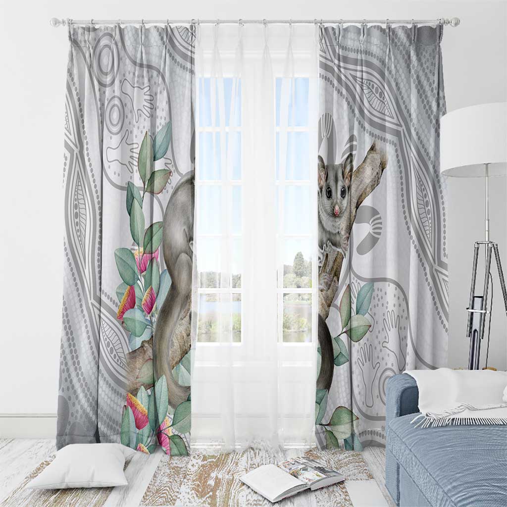 Australia Opossum Window Curtain Aboriginal Art Gumtree Blossoms Grunge - Aussie Hoodie