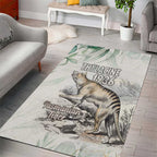Australia Tasmanian Tiger Area Rug Memorial 1936 Thylacine - Aussie Hoodie