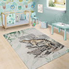 Australia Tasmanian Tiger Area Rug Memorial 1936 Thylacine - Aussie Hoodie