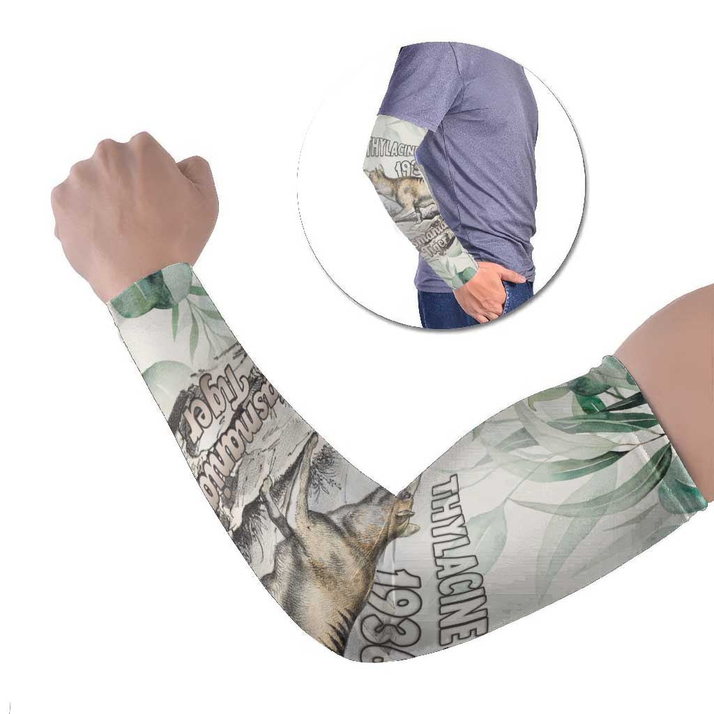 Australia Tasmanian Tiger Arm Sleeves Memorial 1936 Thylacine - Aussie Hoodie