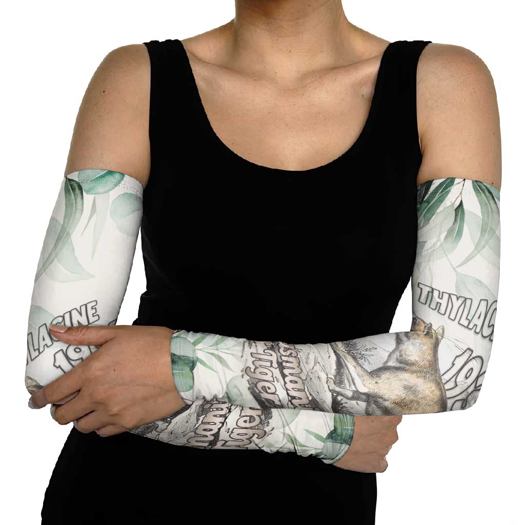 Australia Tasmanian Tiger Arm Sleeves Memorial 1936 Thylacine - Aussie Hoodie