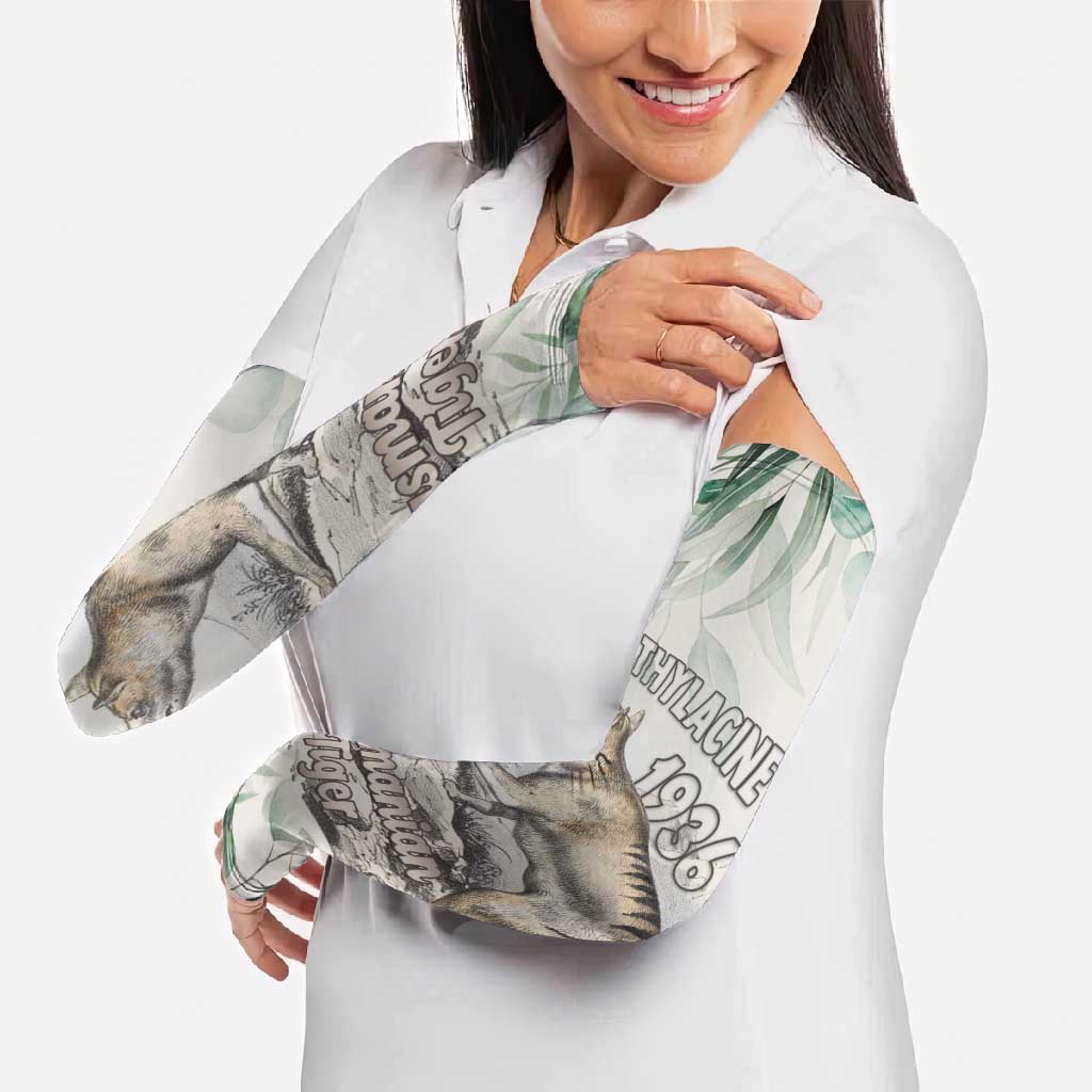 Australia Tasmanian Tiger Arm Sleeves Memorial 1936 Thylacine - Aussie Hoodie