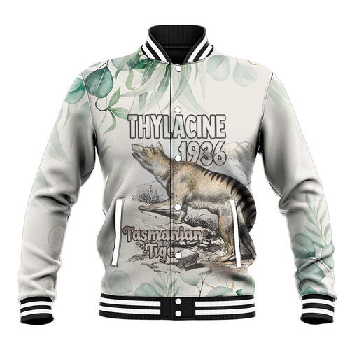Australia Tasmanian Tiger Baseball Jacket Memorial 1936 Thylacine - Aussie Hoodie