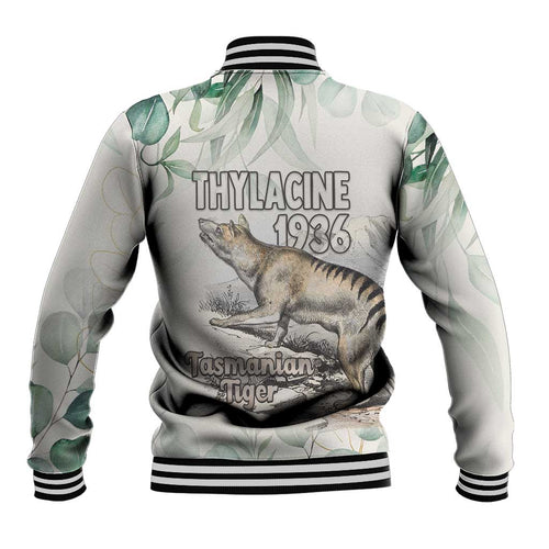 Australia Tasmanian Tiger Baseball Jacket Memorial 1936 Thylacine - Aussie Hoodie