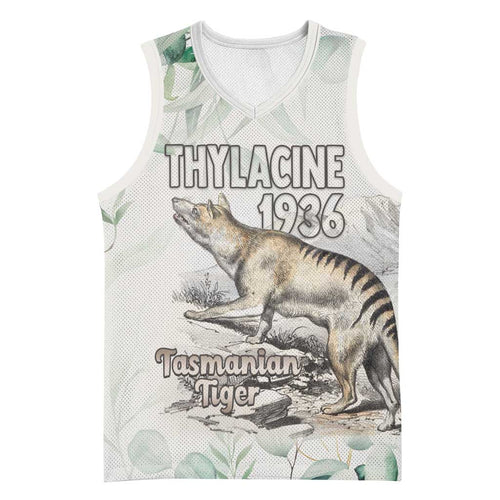 Australia Tasmanian Tiger Basketball Jersey Memorial 1936 Thylacine - Aussie Hoodie