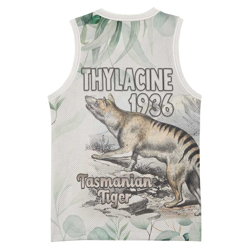 Australia Tasmanian Tiger Basketball Jersey Memorial 1936 Thylacine - Aussie Hoodie