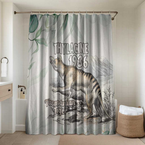 Australia Tasmanian Tiger Bathroom Set Memorial 1936 Thylacine - Aussie Hoodie