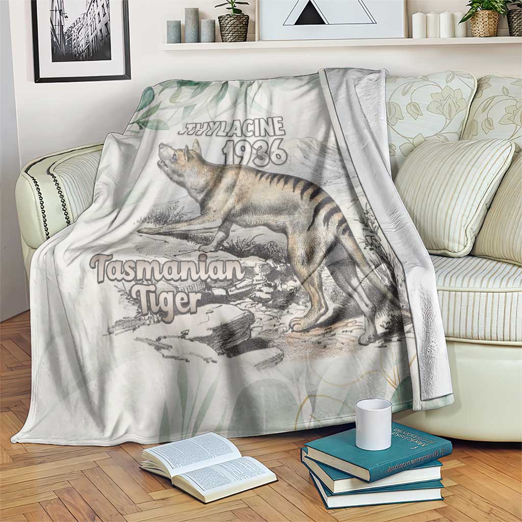 Australia Tasmanian Tiger Blanket Memorial 1936 Thylacine - Aussie Hoodie