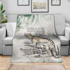 Australia Tasmanian Tiger Blanket Memorial 1936 Thylacine - Aussie Hoodie