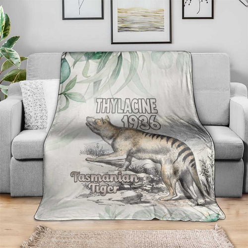 Australia Tasmanian Tiger Blanket Memorial 1936 Thylacine - Aussie Hoodie