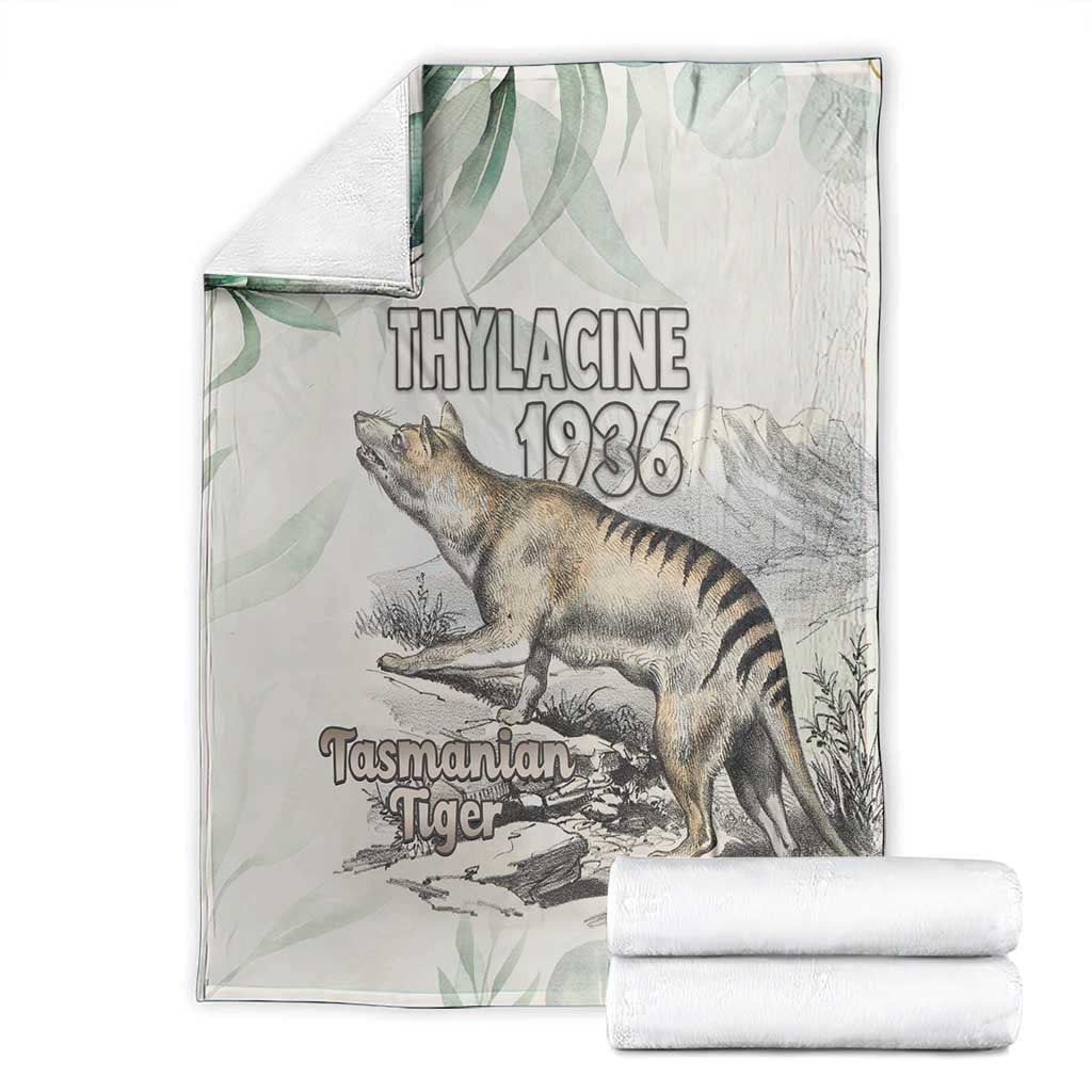 Australia Tasmanian Tiger Blanket Memorial 1936 Thylacine - Aussie Hoodie