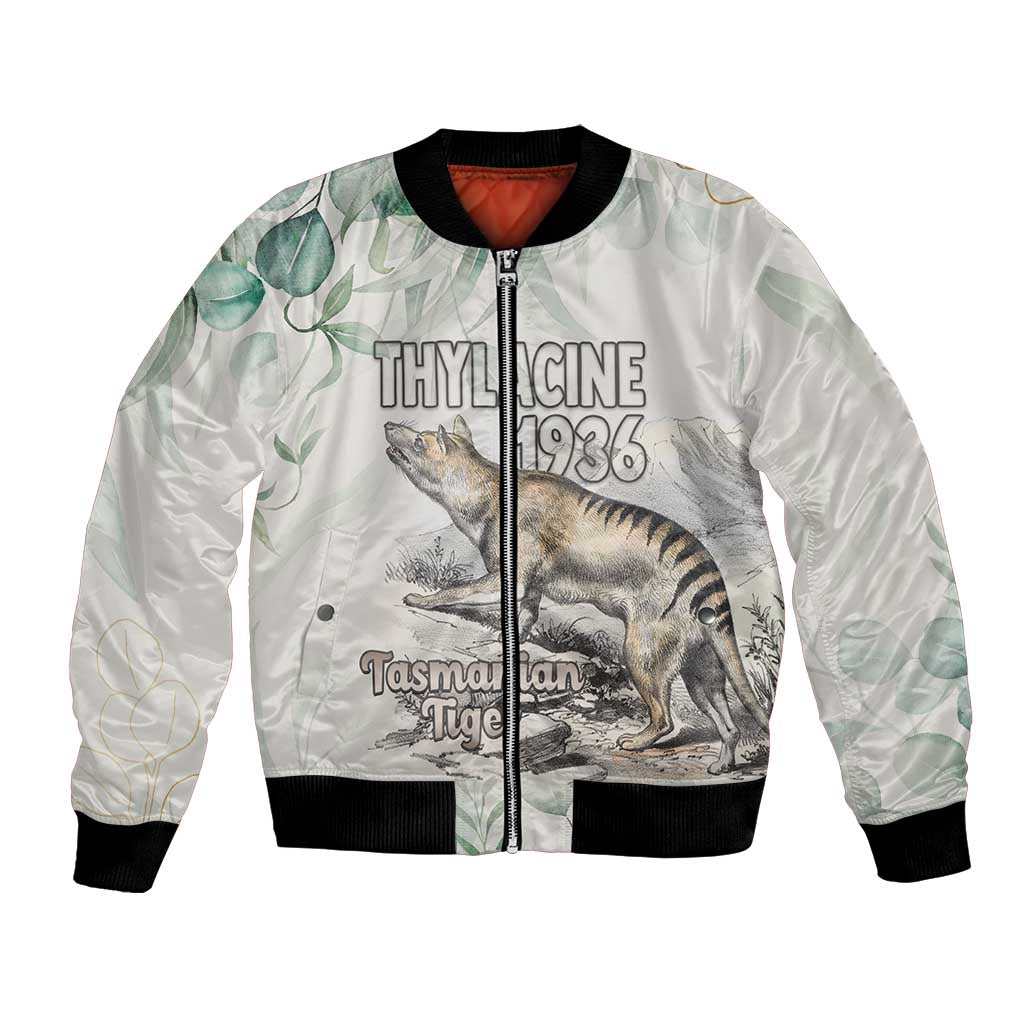 Australia Tasmanian Tiger Bomber Jacket Memorial 1936 Thylacine - Aussie Hoodie