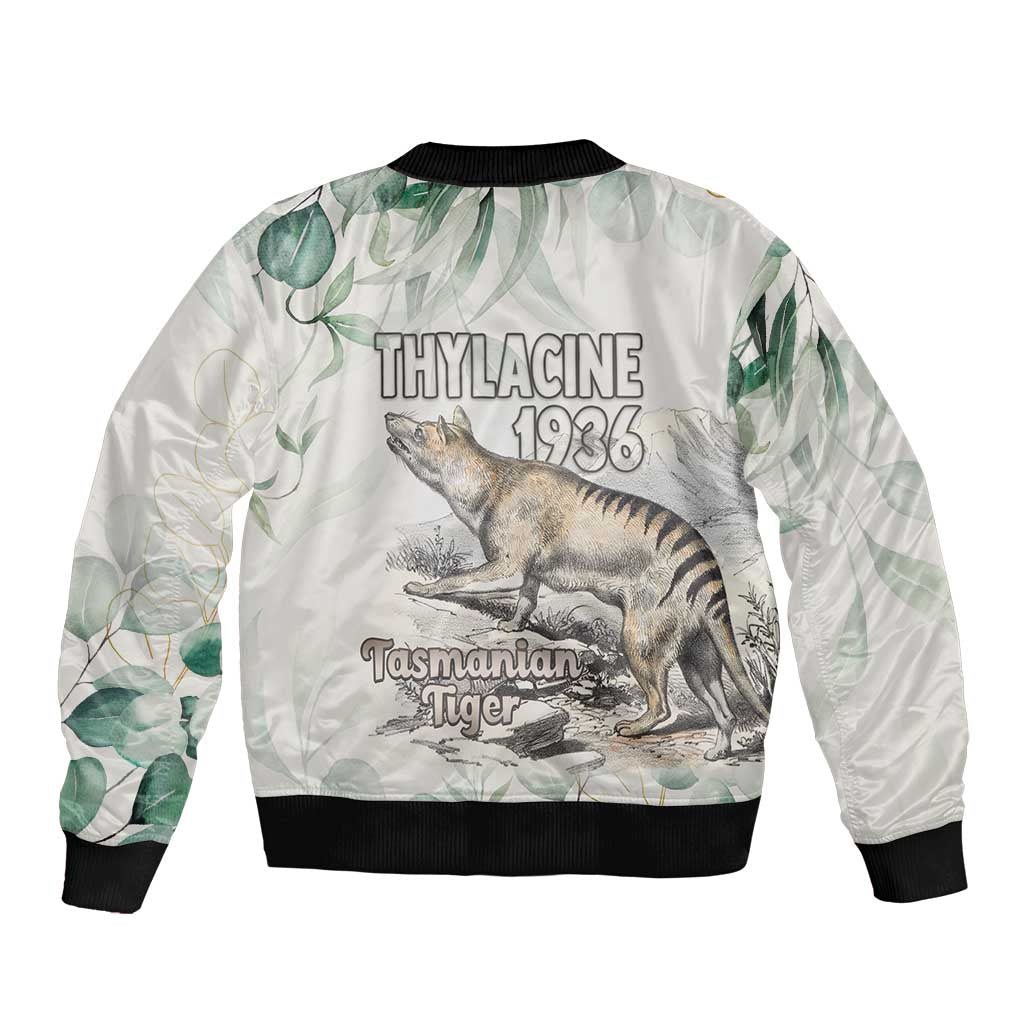 Australia Tasmanian Tiger Bomber Jacket Memorial 1936 Thylacine - Aussie Hoodie