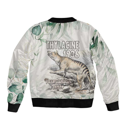 Australia Tasmanian Tiger Bomber Jacket Memorial 1936 Thylacine - Aussie Hoodie
